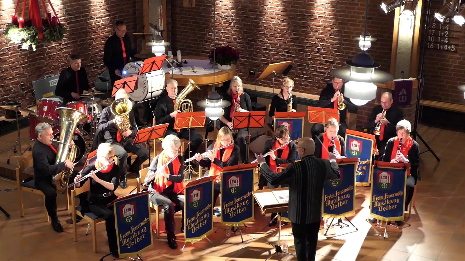 Der Musikzug beim Adventskonzert