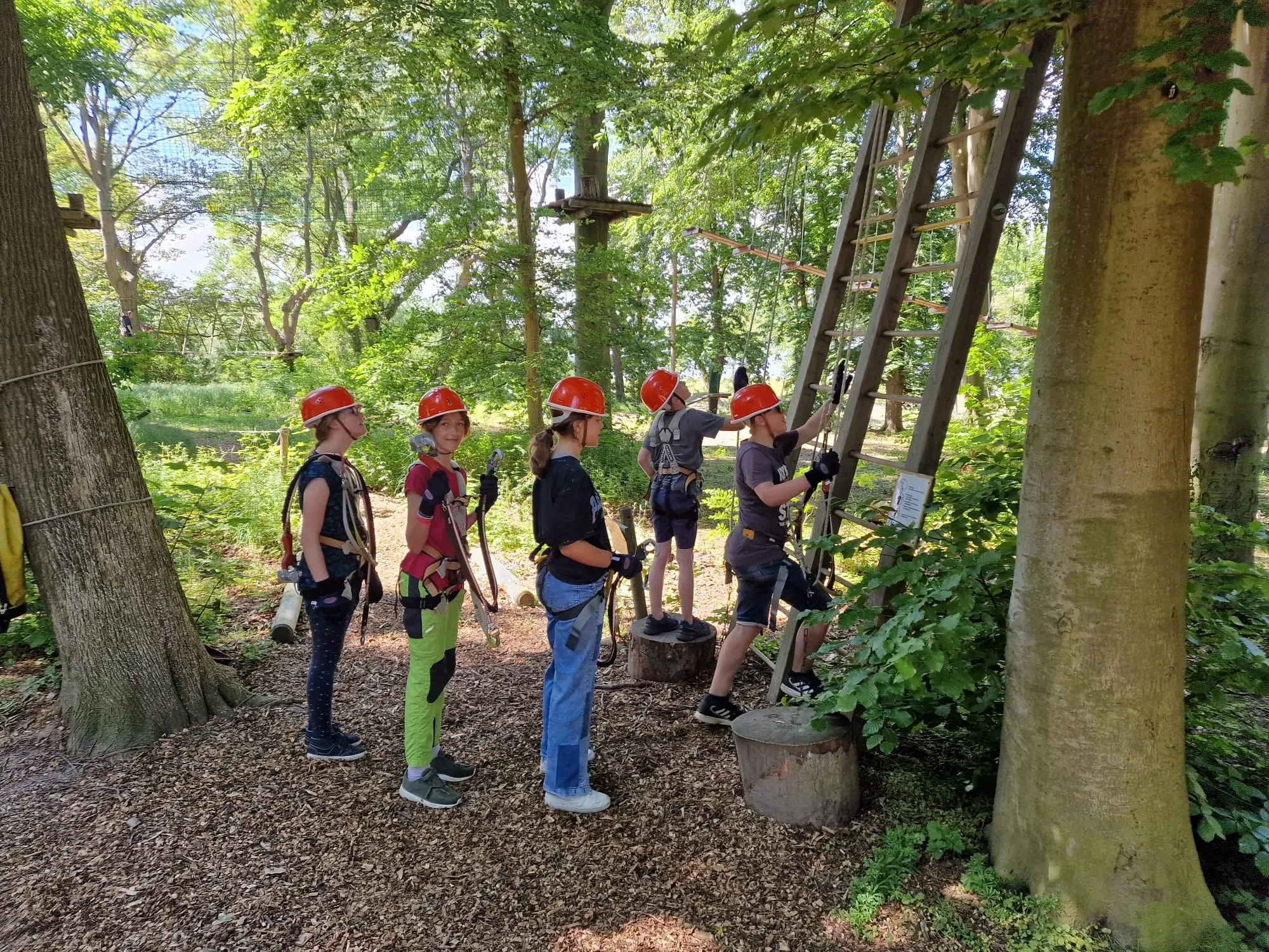 Ausflug in den Kletterpark